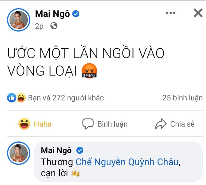 Mai Ngô tức tối thay cho Quỳnh Châu vì bị 'bỉ mặt' trên sóng truyền hình.&nbsp;