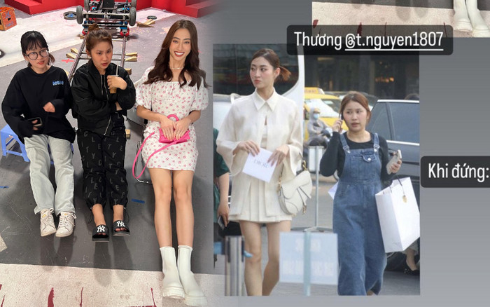 Đôi chân kiêu hãnh của Lương Thùy Linh khiến ai cũng e dè khi đứng cạnh: Tương lai còn dài hơn 1m22 Ảnh 2