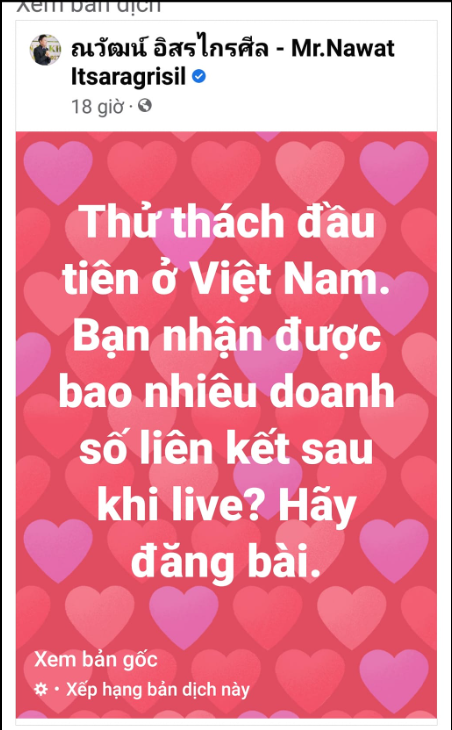 Nawat yêu cầu các Hoa hậu Miss Grand cấp tỉnh phải livestream bán đồ ăn vặt.