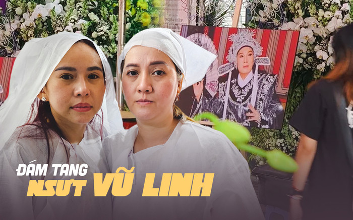 Con gái NSƯT Vũ Linh lần đầu lộ diện tại đám tang cha Ảnh 2