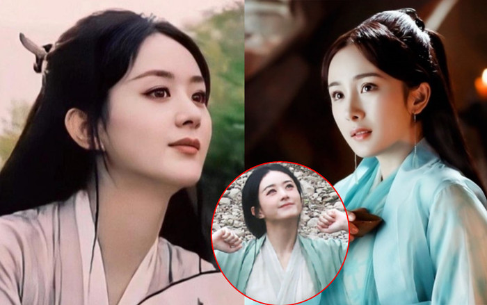 Triệu Lệ Dĩnh lộ tạo hình váy xanh đẹp nhức nhối, 'Bạch Thiển' Dương Mịch gây sốt một thời sao sánh bằng Ảnh 2