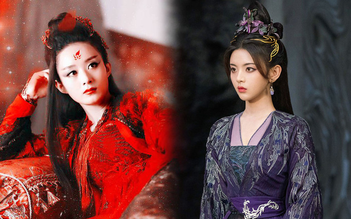 Triệu Lệ Dĩnh và bản sao bị đặt lên bàn cân so sánh vì tạo hình hắc hóa bất phân thắng bại Ảnh 2