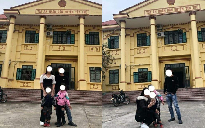 Cả gia đình chụp ảnh trước tòa khi hoàn tất thủ tục ly hôn, thái độ của người trong cuộc gây tranh cãi Ảnh 2