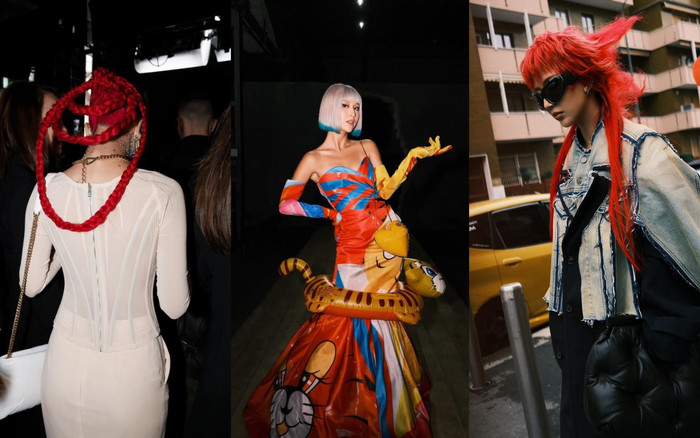 Chịu chơi như Quỳnh Anh Shyn, mỗi show diễn mỗi kiểu tóc khác nhau tại Fashion Week 2023. Ảnh 2