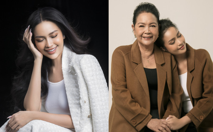 Hoa hậu Ngọc Châu bồi hồi kể về mẹ nhân Ngày 8/3: 'Lâu rồi mẹ mới 'trang trí' đẹp như vậy' Ảnh 2