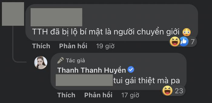 Phản ứng của Thanh Thanh Huyền khi bị nói là người chuyển giới Ảnh 3