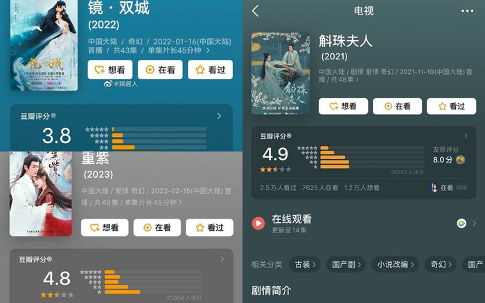 Một loạt dự án phim của Tencent nhận điểm Douban thấp, thành tích lẹt đẹt.
