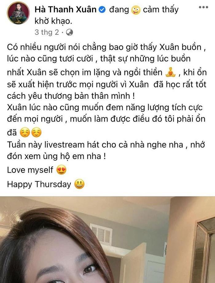 Giữa nghi vấn rạn nứt với 'vua cá Koi', dân mạng soi ra nhiều dòng trạng thái bất ổn của Hà Thanh Xuân Ảnh 3