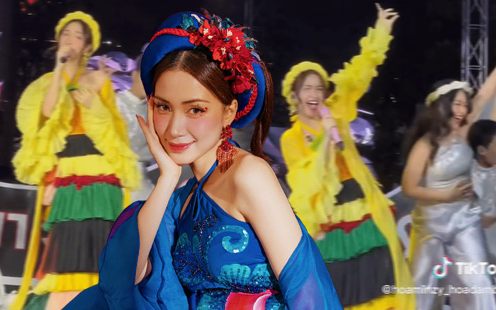 Mang ca khúc mới đi diễn, Hòa Minzy xúc động trước phản ứng của khán giả dành cho 'Thị Mầu' Ảnh 2