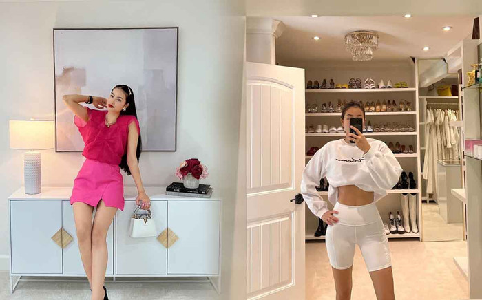 Phạm Hương khoe body 'thắt đáy lưng ong' bên tủ đồ triệu đô: Nhìn vào không ai nghĩ là bà mẹ 2 con Ảnh 2