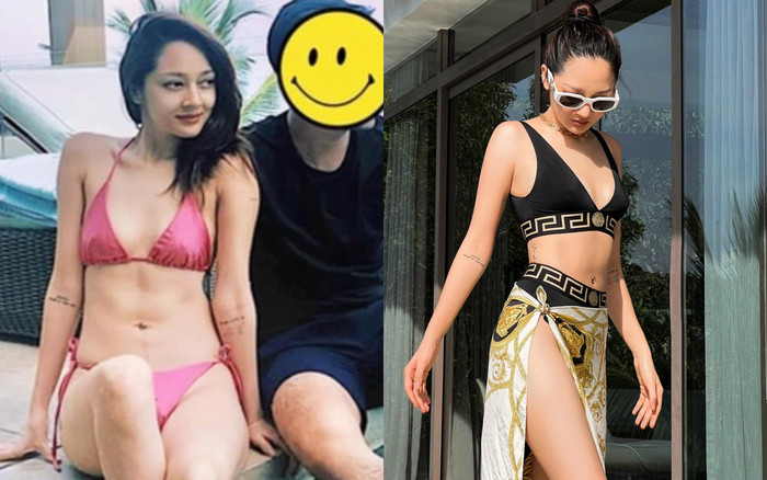 Sau ồn ào 'khoá môi' với phi công, Bảo Anh lần đầu lộ ảnh diện bikini nhưng sao vòng 2 lạ thế này Ảnh 2