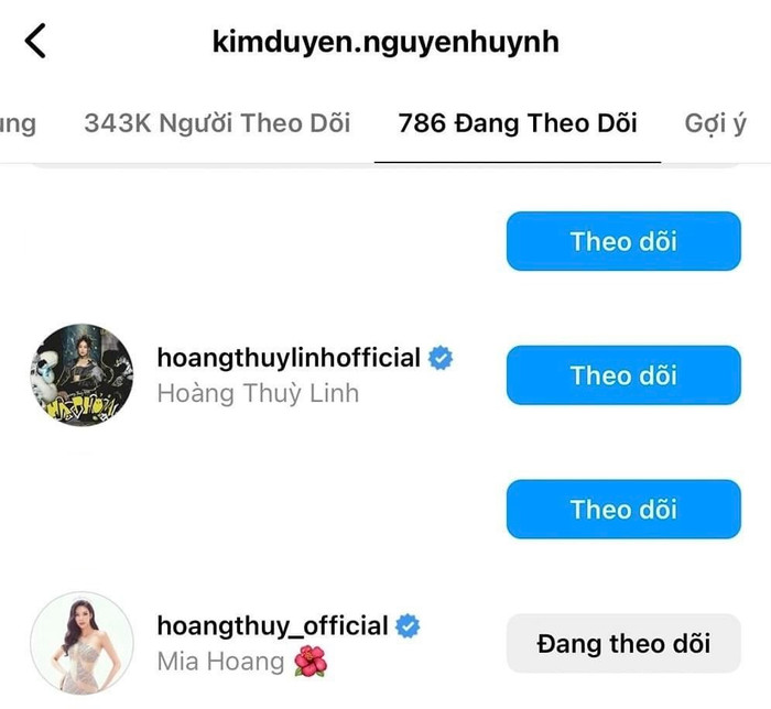 Rộ tin đồn Hoàng Thuỳ 'xích mích', huỷ theo dõi Kim Duyên Ảnh 5