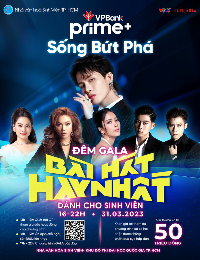 Dàn 'line-up' của gala Bài Hát Hay Nhất.