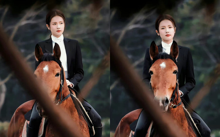 Hình ảnh cưỡi ngựa của Bạch Lộc được khen ngầu không kém Triệu Lệ Dĩnh Ảnh 2