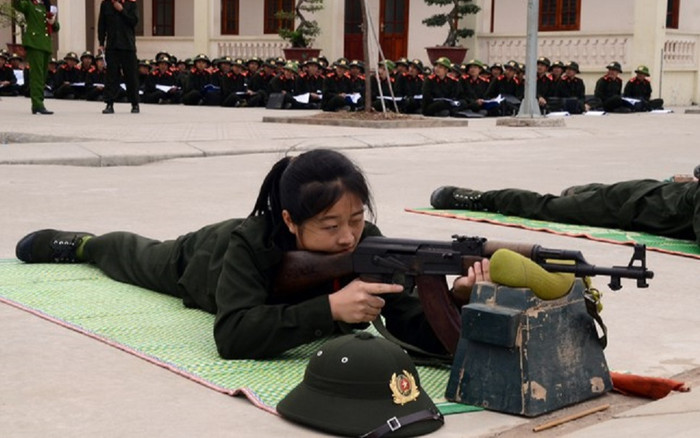 Nữ tân binh tình nguyện nhập ngũ với ước mơ trở thành chiến sĩ Công an nhân dân Ảnh 2