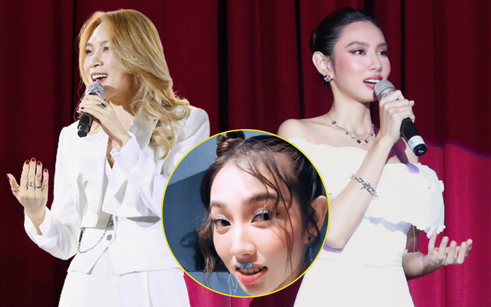 Thùy Tiên gây 'hú hồn' với nhan sắc khác lạ, ngẫu hứng hát nhạc Mỹ Tâm trong giờ giải lao Ảnh 2
