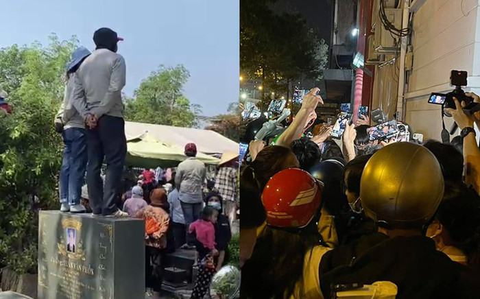 Những hình ảnh phản cảm trong lễ tang của nghệ sĩ Việt Ảnh 2