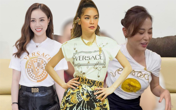 Thần thái của diễn viên Phương Oanh, ca sĩ Hồ Ngọc Hà và vợ NSND Công Lý khi diện cùng một kiểu áo Ảnh 2