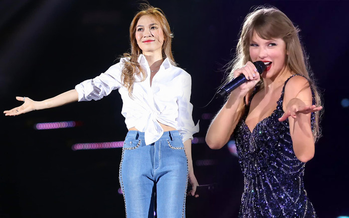 Nhìn Taylor Swift hát trên sân khấu, fan nhớ ngay đến... Mỹ Tâm? Ảnh 2