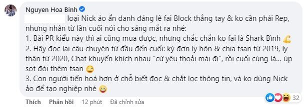 Phương Oanh bị 'mỉa mai' là 'tiểu tam', Shark Bình lên tiếng bảo vệ đầy gay gắt Ảnh 3