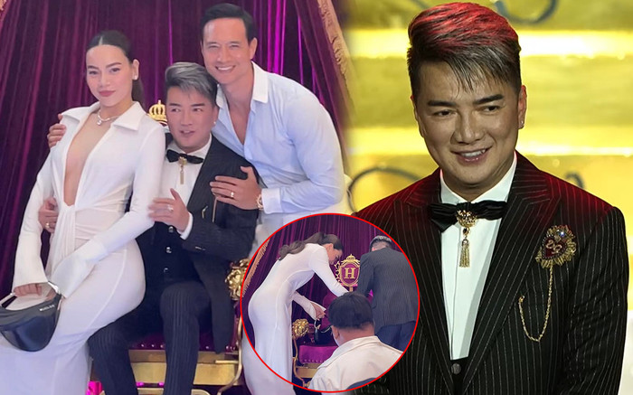 Kim Lý gặp sự cố ở sự kiện phim của Đàm Vĩnh Hưng, Hà Hồ nhanh chóng 'chữa cháy' cho chồng Ảnh 2