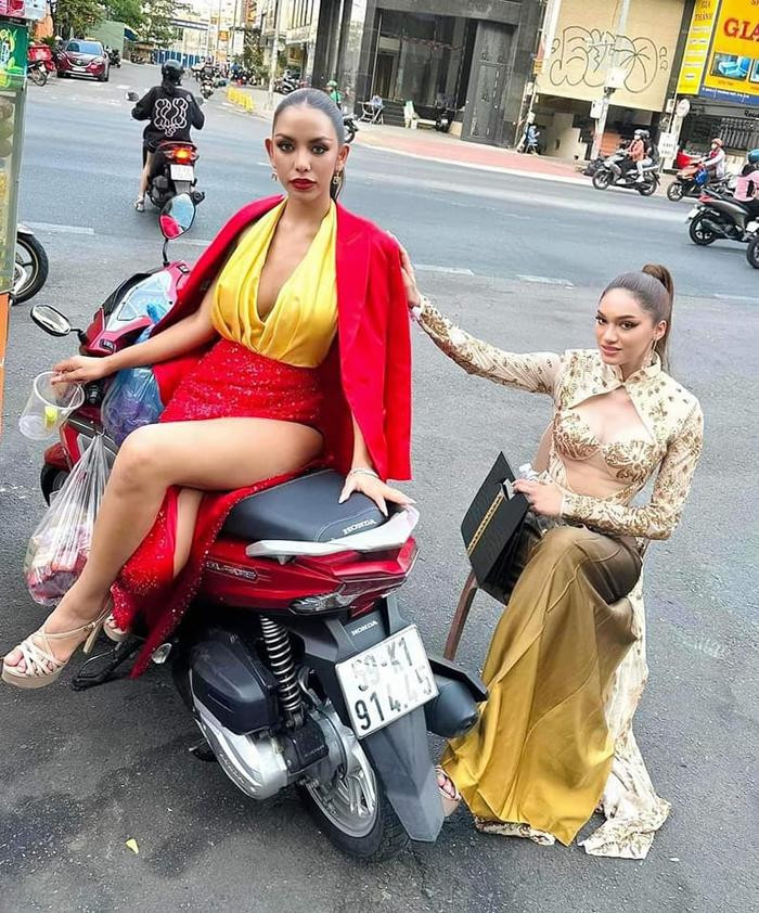 Tranh cãi dáng ngồi khó hiểu của thí sinh Miss Grand Thailand tại Việt Nam Ảnh 2