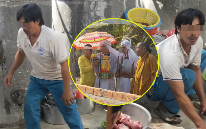 Xôn xao người đàn ông nghỉ làm, chở vợ con về chịu tang chồng cũ, được netizen ghi nhận là 'của hiếm' Ảnh 2