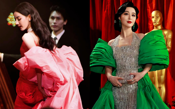 Chiếc váy 'sến sẩm' của Địch Lệ Nhiệt Ba tại Weibo bị tố bắt chước Phạm Băng Băng: Ai mới là nữ hoàng? Ảnh 2