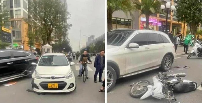 Hiện trường vụ tai nạn. (Ảnh: TTXVN).