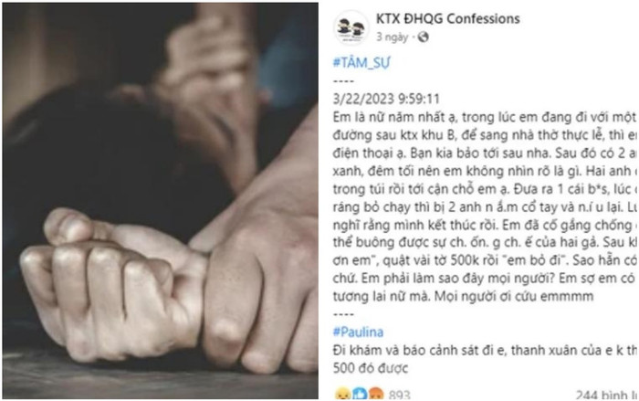 Nữ sinh viên bị 2 thanh niên tấn công tình dục tại làng ĐHQG TP.HCM là... tin giả Ảnh 2