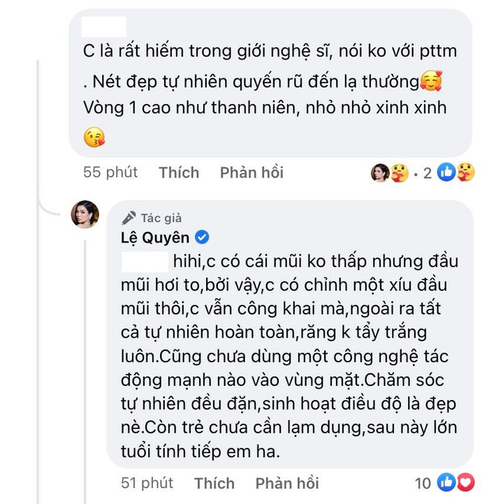 Lệ Quyên thừa nhận 'dao kéo' phần mũi, netizen xuýt xoa khen: 'Mãi mãi tuổi 20' Ảnh 2