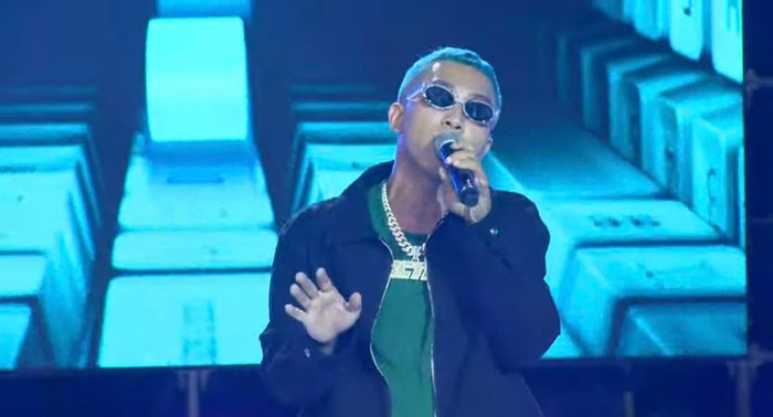 Hình ảnh rapper Ngắn tại Gala Bài hát hay nhất