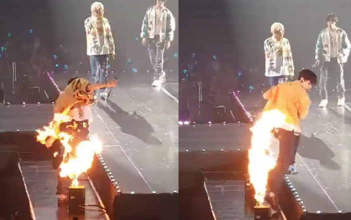 Một nam ca sĩ bị lửa bén khi biểu diễn tại Thái Lan Ảnh 2