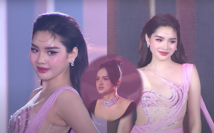 Biểu cảm gây chú ý của Hương Giang khi nhìn thí sinh từng 'nói xấu' mình trình diễn Ảnh 2