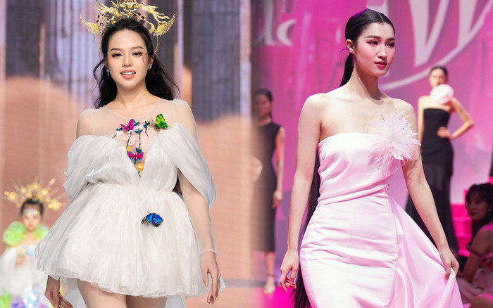 Hoa hậu Thanh Thuỷ đẹp rực rỡ khi làm vedette, 'ăn đứt' Phương Nhi ở một điểm Ảnh 2