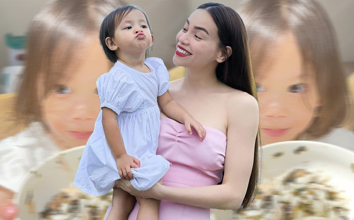 Ái nữ nhà Hồ Ngọc Hà gây 'sốt' cõi mạng với cách ăn 'có một không hai', chính chủ cũng phải bó tay? Ảnh 2