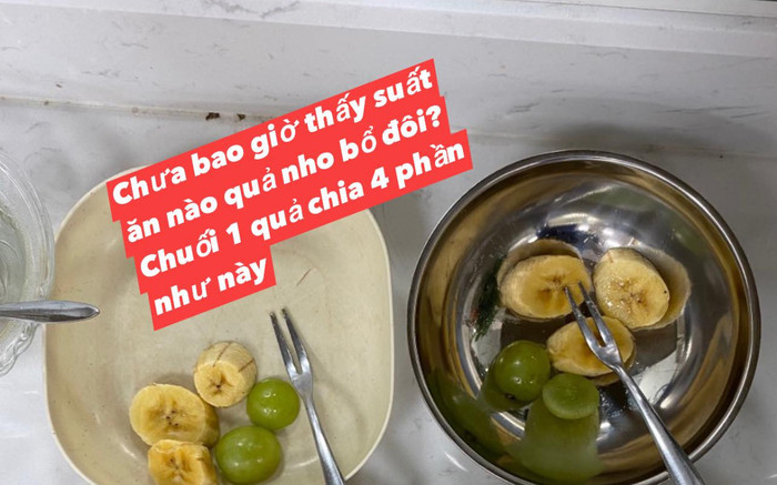 Mẹ 'ứa nước mắt' nhìn con ở trường quốc tế: Quả chuối chia 4 phần, cháo tìm 'đỏ mắt' không thấy thịt Ảnh 2