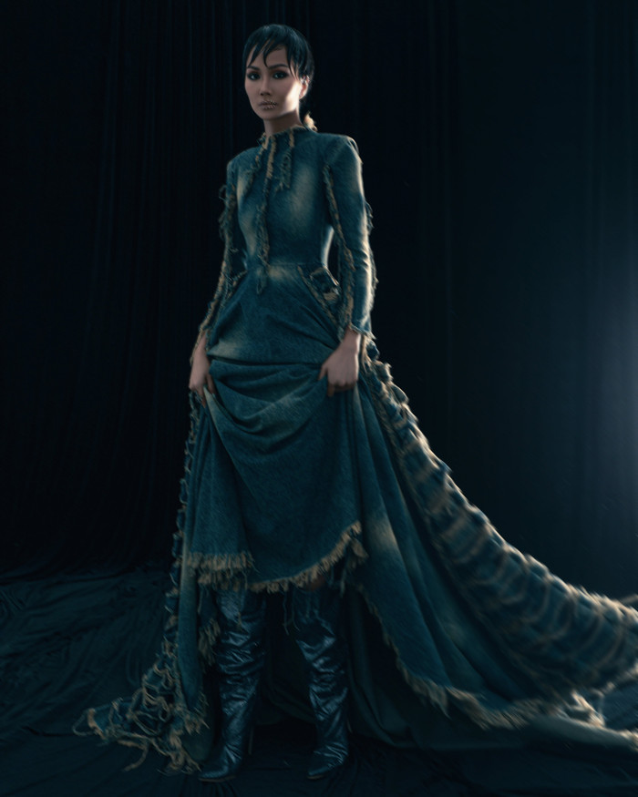 Hoa hậu H'Hen Niê chia sẻ về bộ ảnh: 'Có nhiều bạn tâm sự là thích thấy Hen với hình ảnh tóc ngắn hơn. Hen nghĩ rằng đó là quãng thời gian tươi đẹp của tuổi trẻ, những ký ức tuyệt vời mà mỗi lần nghĩ đến, Hen hạnh phúc và xúc động vô cùng'.