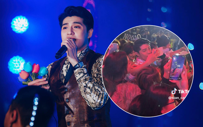 Noo Phước Thịnh 'lọt thỏm' giữa dàn khán giả nữ trong lúc biểu diễn: Thái độ khiến ai cũng bất ngờ Ảnh 2