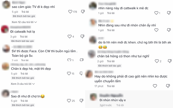 Một số bình luận trái chiều với màn catwalk của Tiểu Vy.