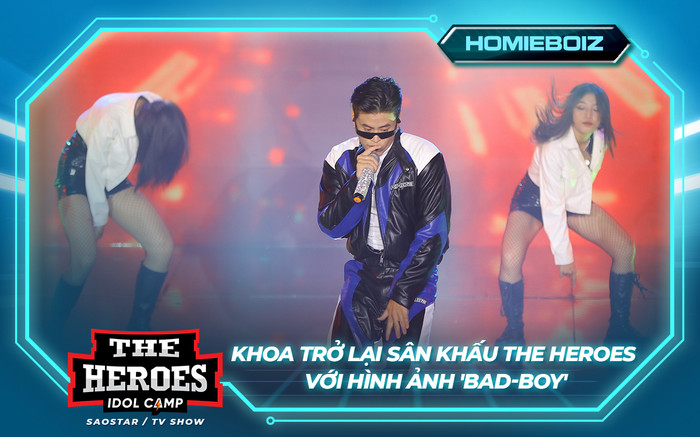 KHOA trở lại sân khấu The Heroes với hình ảnh 'bad-boy' khiến ban giám khảo tiếc nuối Ảnh 2