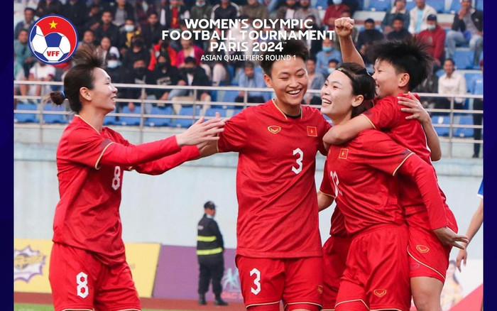 Tuyển nữ Việt Nam thắng 7-1 ở vòng loại Olympic 2024 Ảnh 2