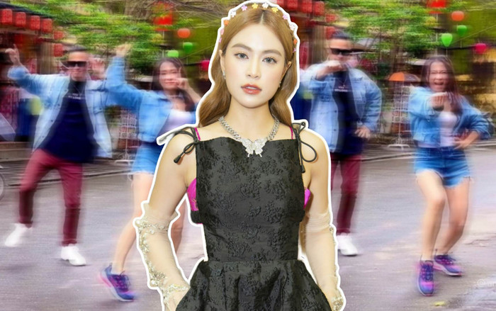 Vợ chồng nữ ca sĩ nổi tiếng nước ngoài nhảy See Tình của Hoàng Thùy Linh tại phố cổ Hội An Ảnh 2