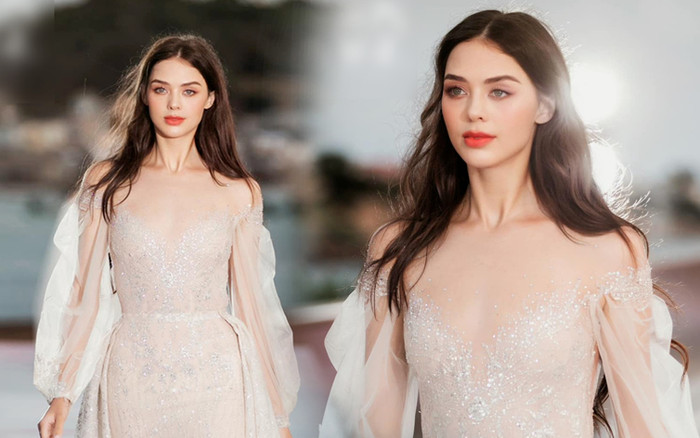 Nhan sắc tuyệt đối của vợ Bùi Tiến Dũng trên sàn diễn, chồng 'mê mệt' không giấu được tự hào Ảnh 2