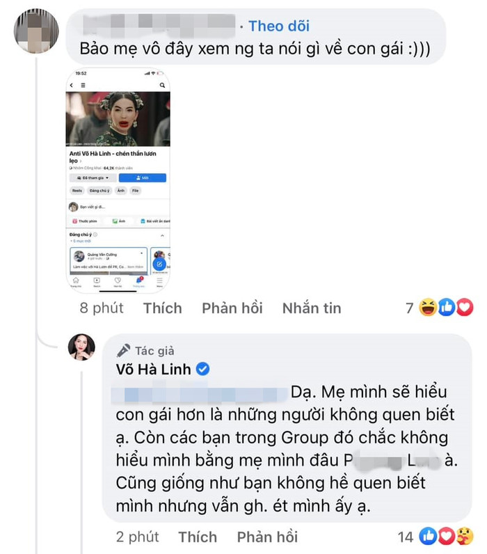 Bị dân mạng cà khịa 'nên đưa mẹ vào group anti để nghe người ta nói về con gái', Hà Linh nói gì? Ảnh 2