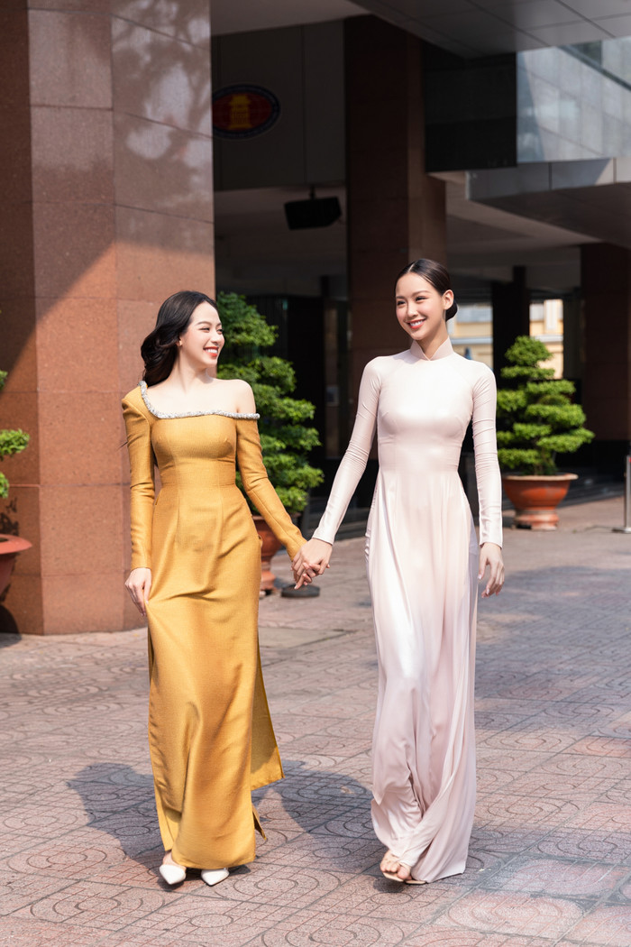  Hoa hậu Thanh Thủy cao 1m75 nhưng đứng cạnh Bảo Ngọc cũng bị nuốt chửng như thường Ảnh 4