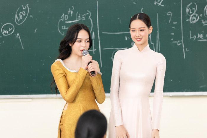  Hoa hậu Thanh Thủy cao 1m75 nhưng đứng cạnh Bảo Ngọc cũng bị nuốt chửng như thường Ảnh 3