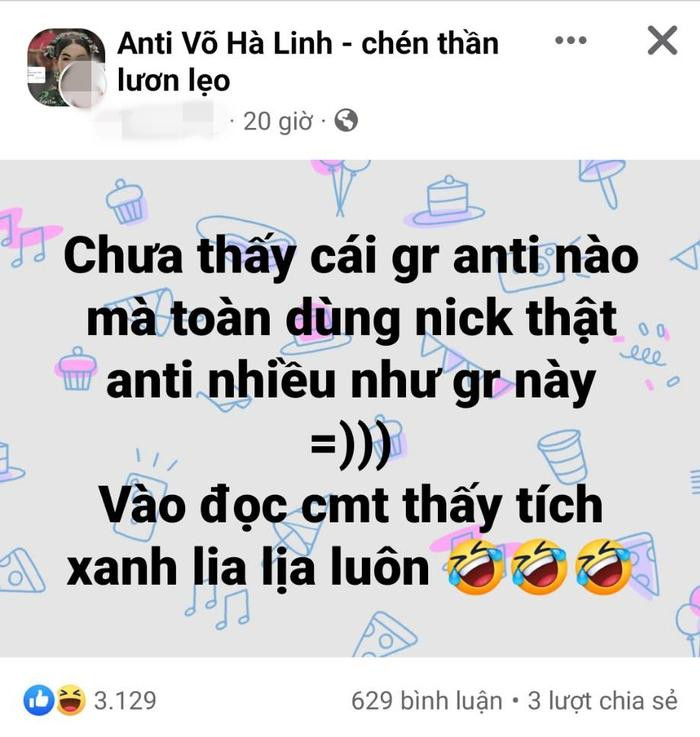 Hot hơn cả sao Việt: Nhóm anti Hà Linh cán mốc 100.000 thành viên, toàn tick xanh tích cực bình luận Ảnh 4