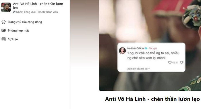 Con số thành viên anti Hà Linh gây 'chấn động'
