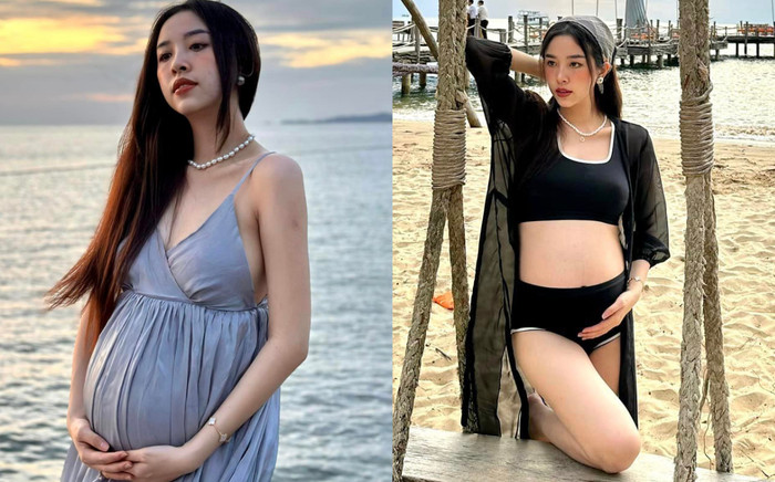 Á hậu Thuý An hé lộ loạt ảnh mang bầu chưa từng được công bố Ảnh 2